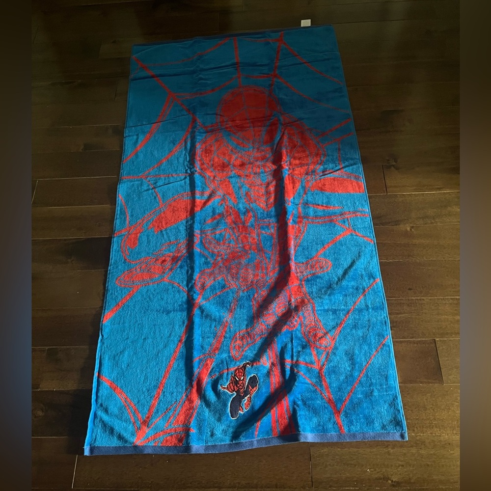 Marvel Spider-Man Blue and Red Beach Towel